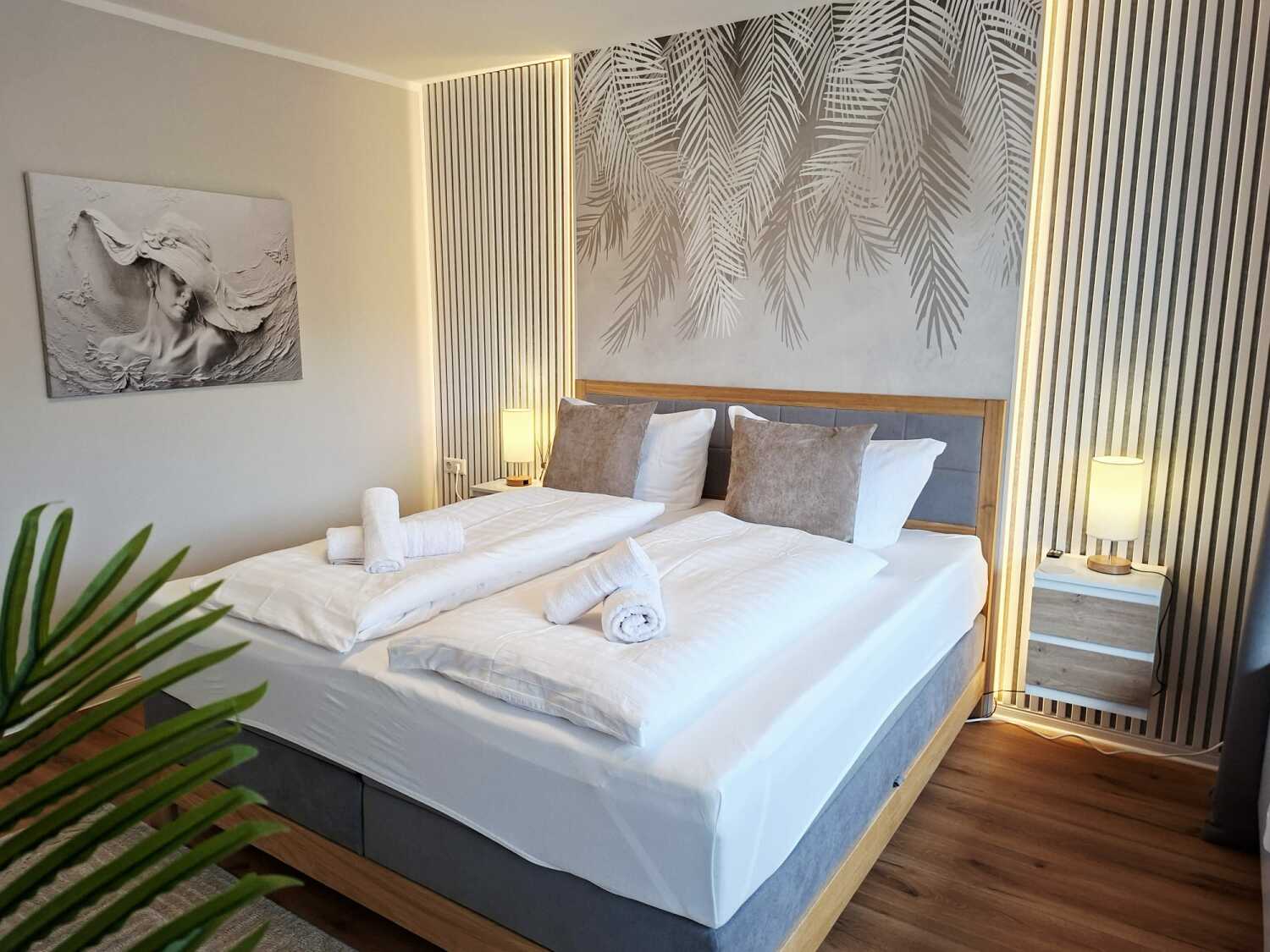 Schlafbereich Bergliebe 13 mit Doppelbett